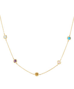 Color Stone Necklace
